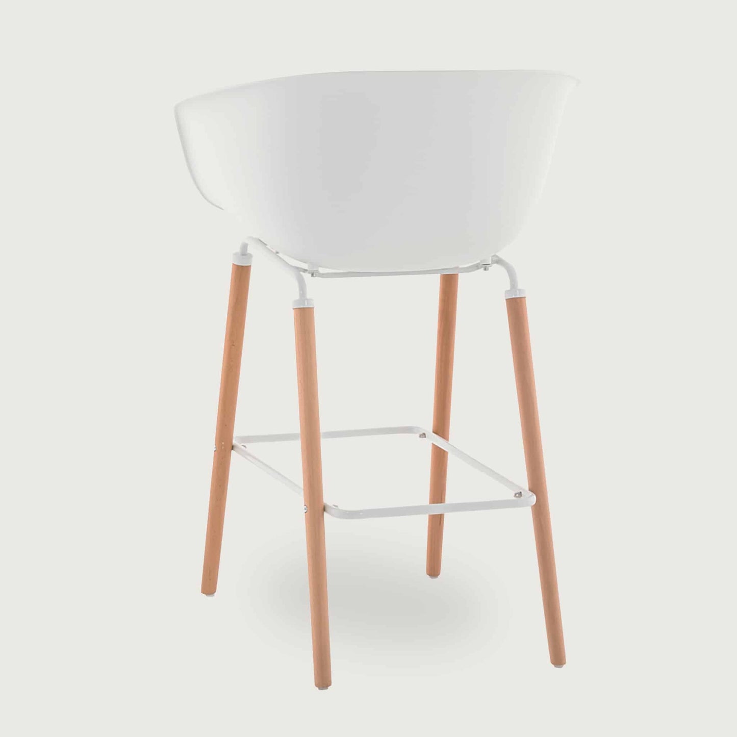 Casco Bar Stool Arm Chair (Arctic White) - Discontinued     - Marcel Olsen