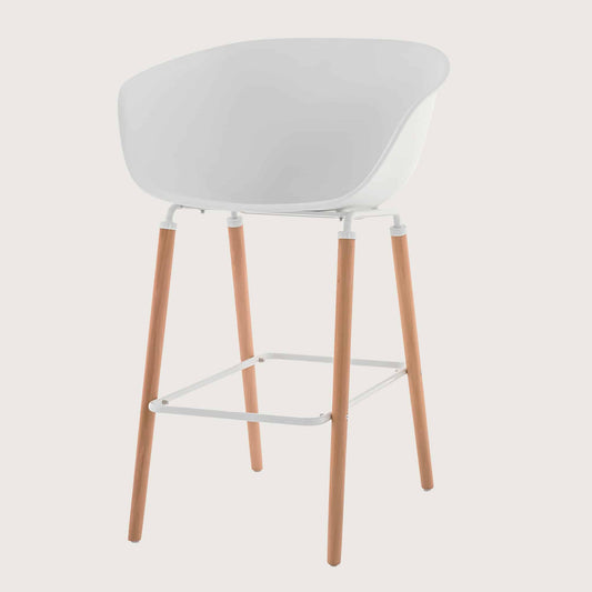 Casco Bar Stool Arm Chair (Arctic White) - Discontinued     - Marcel Olsen