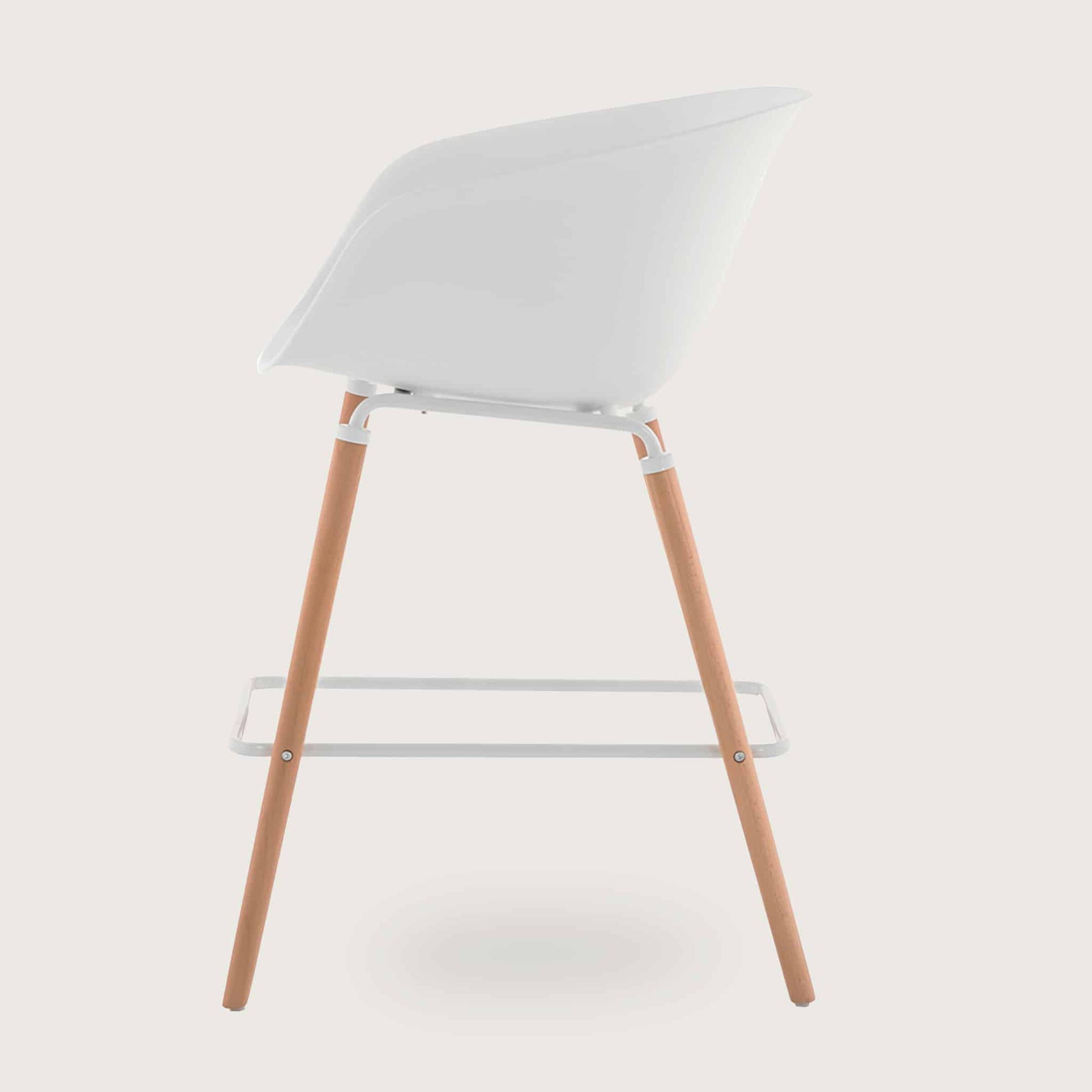 Casco Bar Stool Arm Chair (Arctic White) - Discontinued     - Marcel Olsen