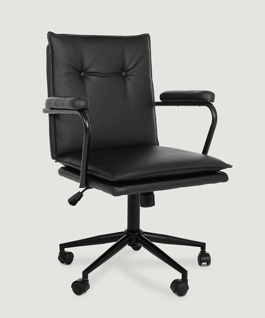 Executive Cushioned Office Chair (Black)     - Marcel Olsen