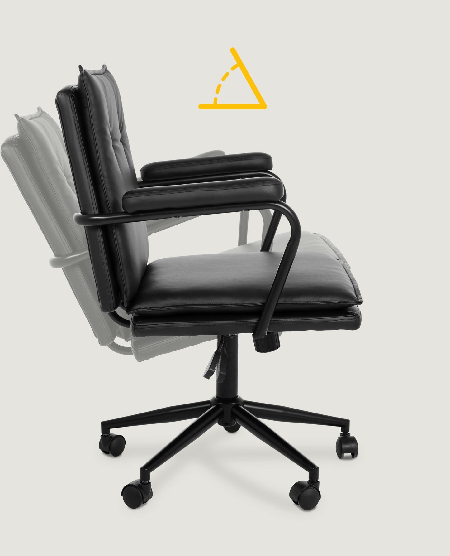 Executive Cushioned Office Chair (Black)     - Marcel Olsen