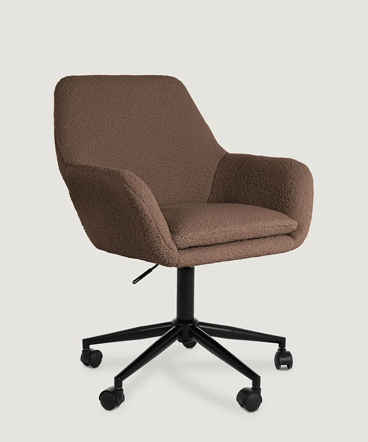 Sheepskin Desk Chair (Smoked Oak Brown)     - Marcel Olsen